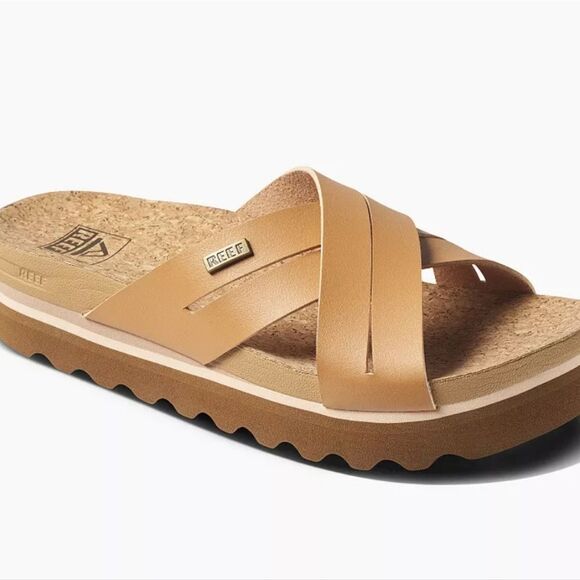 Reef Kaia Cross Sandals- Natural - Picture 1 of 8